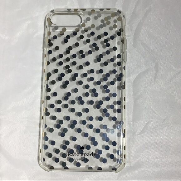 Kate Spade Confetti Silver/Gold Case iPhone 7+ (G) - Picture 1 of 5